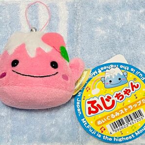 ふじちゃん　ぬいぐるみストラップS オリジナル　ピンク　ゆるキャラ　マスコットキャラクター　JAPAN 3776 富士山　限定