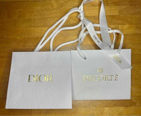Dior コスメデコルテ ショップ袋 ショッパー クリスチャンディオール 紙袋 手提げ袋
