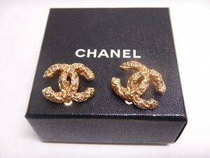 極美品■CHANEL シャネル イヤリング ココマーク ゴールド アクセサリー■