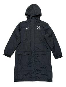 NIKE Nike bench coat with cotton Kids 160 lady's .OK men's XS~S rank sport wear jacket snowsuit . manner heat insulation .3400