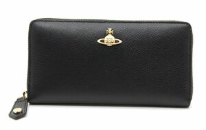 Vivien Westwood Round Zone Long Wallet Black 51050022