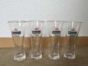 【非売品　ノベルティ】 Heineken　ハイネケン ビールグラス タンブラー　4個セット