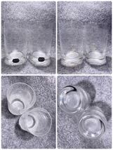 未使用品 チェコ製 ボヘミアガラス グラス 5個セット クリスタルガラス 彫刻 エッチング ガラス コップ ビンテージ_画像8