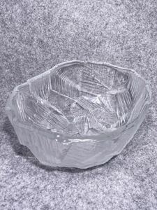 ビンテージ HOYA クリスタルガラス サラダボウル 盛器 ガラス ボウル 皿
