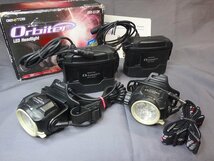 GENTOS ORX-513H オービターLEDヘッドライト 2台 中古動作実用品_画像1