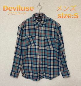 Deviluse デビルユース チェックシャツ S