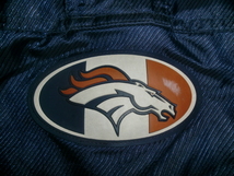 ★STARTER D.BRONCOS プルオーバープラクティスシェルトップ US L `90sNFL PRO LINE ブロンコス中綿ハーフジッププルオーバージャケット_画像6