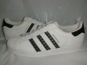 ★adidas SUPER STAR `LOGO STRIPES´ `20製アディダス H68101 スーパースター `ロゴストライプス´ ホワイト/ブラック 室内試着程度