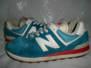 ★new balance ML574 HC2 `21製ニューバランス ML574 ターコイズ/ホワイト NB Classic