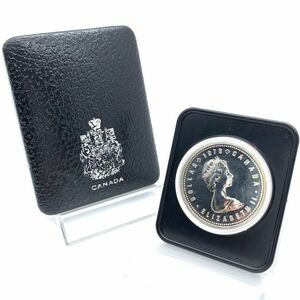 エリザベス女王 1978年 カナダ コモンウェルスゲームズ 1ドル 記念銀貨 シルバー コイン メダル 大会ロゴマーク 箱