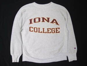 90'S ヴィンテージ チャンピオン 刺繍タグ リバースウィーブ スウェット アイオナ 大学 カレッジ / 90年代 Champion IONA COLLEGE 