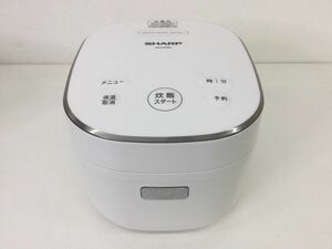 ●代TW248-80　SHARP シャープ 炊飯器 KS-CF05C-W ホワイト 2022年製