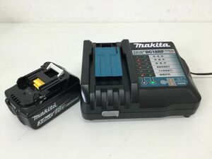 ●営KZ667-80　makita マキタ DC18RF 急速充電器 14.4V-18V/バッテリー 18V 3.0Ah BL1830B 現状品