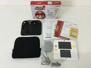 ●営SA295-60【初期化済み】 Nintendo ニンテンドー 2DS FTR-001 スーパーマリオパック ホワイト イエロー　②