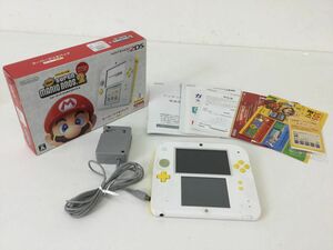 ●営SA294-60【初期化済み】 Nintendo ニンテンドー 2DS FTR-001 スーパーマリオパック ホワイト イエロー　①