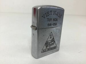 ●営ST591-60-M　 1968年製 zippo VIET NAM ベトナムジッポ 雷 カミナリ 稲妻 イナズマ 紋章 OLD IRONSIDES 部隊 紋章 ARMY 兵士