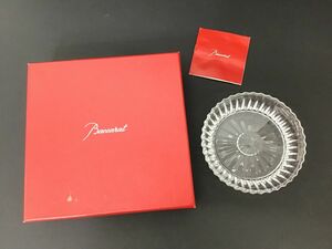 ●営ST589-80　【箱あり】　Baccarat バカラ ミルニュイ ディッシュ 皿 プレート　直径 約13㎝ / 高さ 2.6㎝