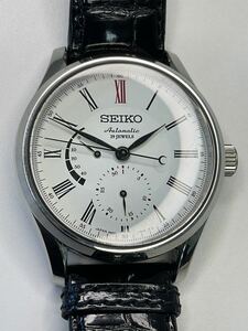 営KZ319-60◆ SEIKO／セイコー プレサージュ 100周年記念 306／500 自動巻き 29石 裏スケルトン 6R27-00C0 メンズ 腕時計 【稼働品】