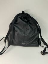 営KZ321-100◆ 【美品】BALLY／バリー ブラック　レザー リュックサック デイパック ナップサック _画像3