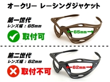 LINEGEAR　オークリー　第1世代初期レーシングジャケット用　偏光レンズ　ターコイズブルー　Oakley　Racing Jacket Generation1_画像2