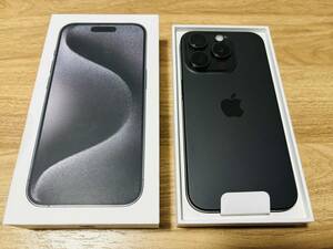 iPhone15 Pro 128GB ブラックチタニウム SIMフリー iPhone 15 Pro ほぼ未使用 保証期間2025年1月4日まで 利用制限・残債共に無し