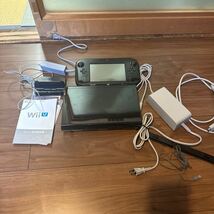 Wii U kuro 本体 (WUP-101) Wii U 任天堂 動作品　黒　ブラック_画像1