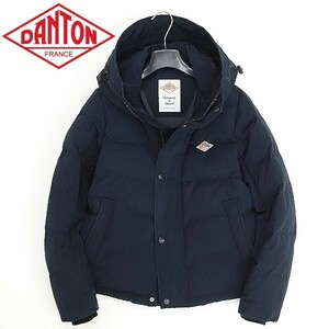 *DANTON Dan ton f- dead down jacket navy blue navy 34