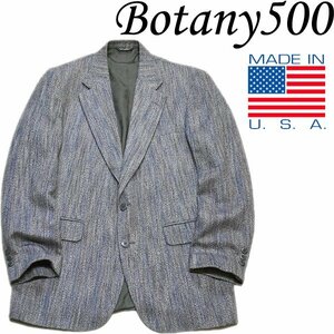 1点物◆USA製BOTANY500灰色ウールテーラードジャケット古着メンズLレディースOKアメカジ90sストリート/ブレザー/ブランドスーツ371424