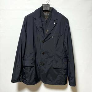 極美品 MooRER ムーレー CORNELLO-STP 撥水テクニカル 2WAYジャケット 50(XL) 送料込 メンズ ダウンジャケットブランド ネイビー 紺 タグ付の画像1