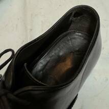 MAXVERRE マックスヴェッレ メダリオンレザーシューズ 8.5(27cm程度) 内羽根短靴 イタリア製 ブラック 黒靴 メンズ 男性用 ビジネス_画像6