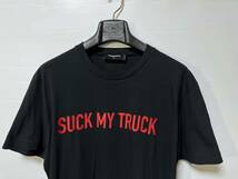 ディースクエアード2 SUCK MY TRUCK ロゴプリント 半袖Tシャツ M 送料230円〜 DSQUARED2 クルーネックカットソー メンズ 男性用 ブラック_画像5