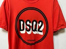 ディースクエアード2 Cool Fit DSQ2 サークルロゴプリント M 送料230円〜 DSQUARED2 半袖Tシャツ クルーネックカットソー メンズ レッド 赤_画像3