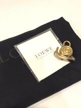 【中古品】LOEWE ロエベ アマソナ36 ボストンバッグ ブラウン カタツムリチャーム付き ハンドバッグ 金具ゴールド 保存袋付き_画像10