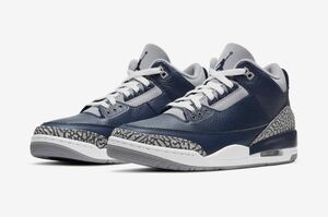 新品！NIKE JORDAN 3 RETRO (US10 , 28.0cm) MIDNIGHT NAVY/WHITE ミッドナイトネイビー 紺 ナイキ ジョーダン 3 レトロ CT8532 401