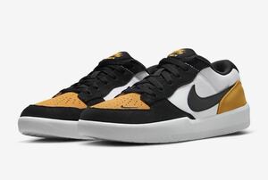 新品！NIKE SB FORCE 58 (US10 , 28.0cm) UNIVERSITY GOLD/BLACK-WHITE 黒 黄 ナイキ フォース DUNK JORDAN ダンク ジョーダン DV5477 700