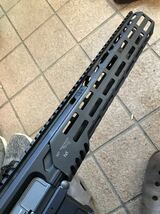 実物　MI midwest industries 12.5inch ハンドガード　toxicant MCX ガスブローバック　向け　加工品　＋　延長バレル　t lex arms_画像7