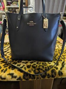 本日限定値下げCOACHトート2wayショルダーバッグ新品未使用ネイビー