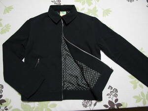 as good as new 150 jacket Zip up black lining polka dot Uni Anne n