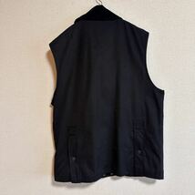 1円スタート　美品43,000円　Barbour/バブアー 別注 BEDALE VEST/ビデイル ベスト　フリークスストア　サイズ38 春秋　ブラック　黒_画像4