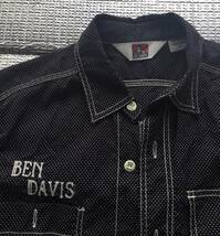 ガチャポケ&マチカラカン付カシメ&ユニオンチケット●ヴィンテージ仕上げ【豪華刺繍付★BEN DAVIS ベンデイビス ★ワークシャツ】アメカジ_画像3