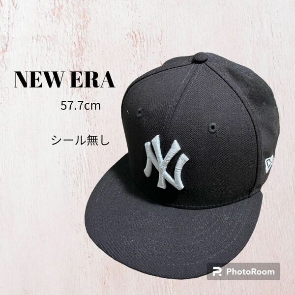 【 NEW ERA 】ニューエラ 帽子 キャップ NY ブラック 57.7cm