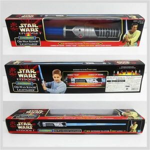 STARWARS EPISODE1 スターウォーズ エピソード1 ライトセーバー オビワンケノービ 昭和レトロ★希少品 フィギュア コレクション 22-0059-01