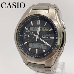 【稼働】CASIO カシオ WVA-M650Tウェーブセプター 電波ソーラー デジアナ チタン メンズ腕時計 1-05-B