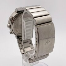 カルバンクライン K2171シルバーカラー文字盤 デイト クロノグラフ クォーツ メンズ腕時計 ジャンク 1-33-A_画像4
