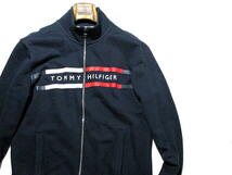 美品▼ トミーヒルフィガー　スウェットジャケット　紺　ネイビー　フラッグロゴ　ジップアップ　TOMMY HILFIGER　Lサイズ_画像6