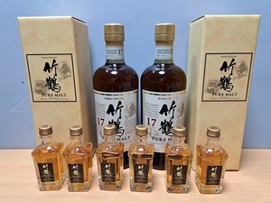 ニッカ 竹鶴17年―２本 ＋ 竹鶴12年50ｍｌ6本　【送料無料】　