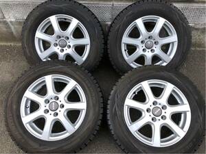 即決 美品 10分山? 215/65R16 VW テアング・アウディQ3・ベンツ W220などに? PCD112 5H OFF42 ダンロップ スタッドレス