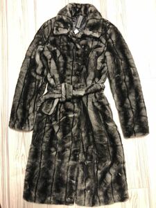 *MONTGOMERY* fur long coat * unused tag attaching *