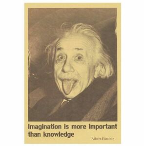新品●B3サイズ ポスター アルベルト・アインシュタイン Albert Einstein インテリア スタイリッシュ セピア色