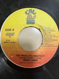 Terry linen/The world greatest レゲエ　レコード　256